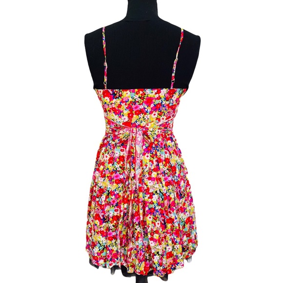 B. Darlin Spaghetti Strap Mesh Fit & Flare Dress - Picture 4 of 11